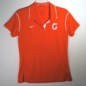 Nike Orange Gatorade Dri Fit Polo S